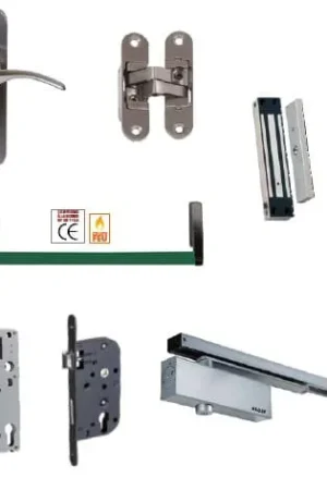 Herrajes diversos para puertas y ventanas en acero inoxidable y aluminio. Calidad y durabilidad en a.